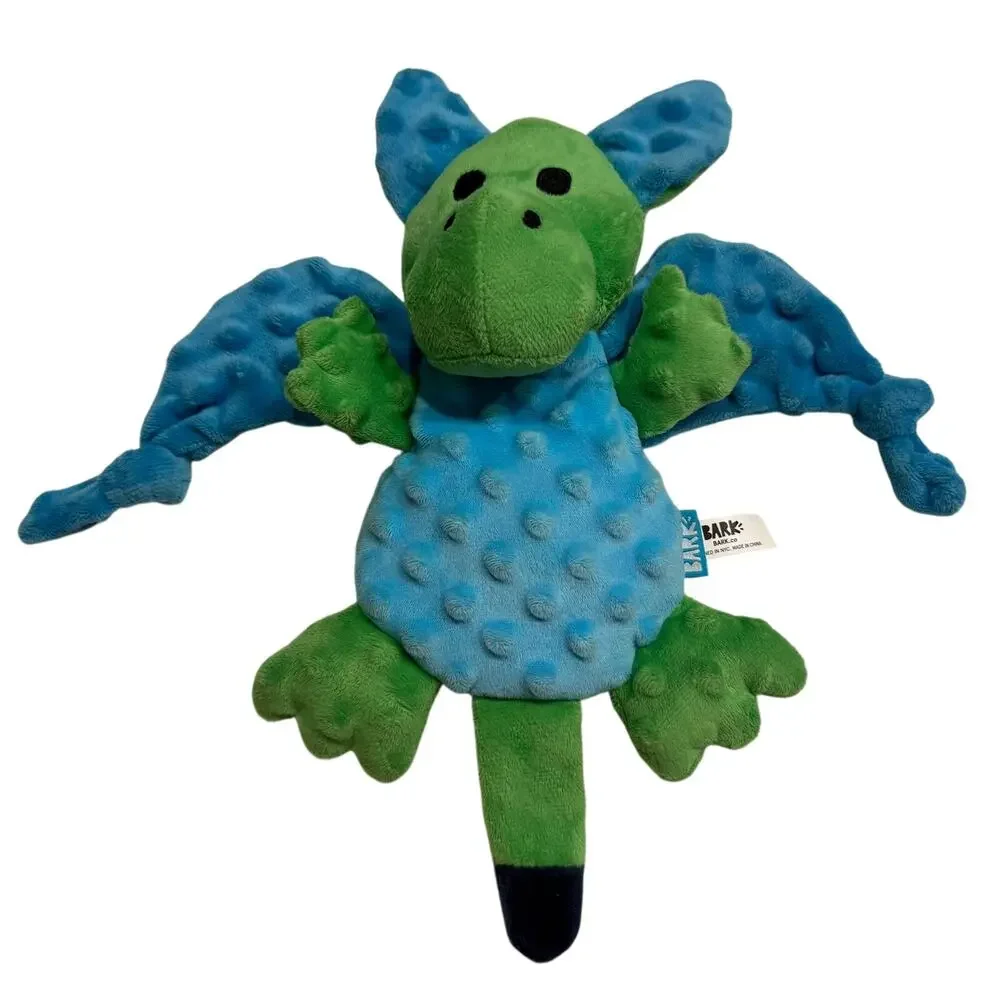 BARK Whip-N-Flip Plush Dog Toy - Humbert the Dragon